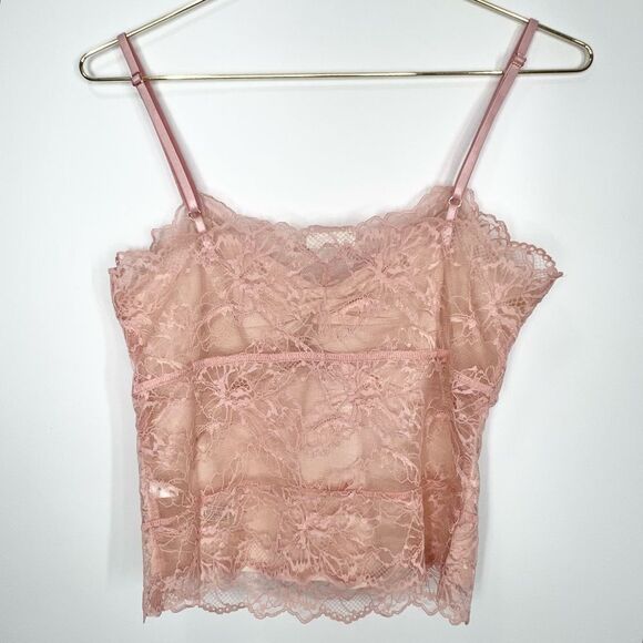 NWOT Free People Lacey Essential Cami Dusty Rose Medium - Picture 6 of 14